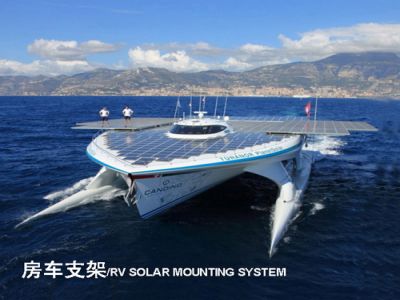 Sistemas de montagem solar para barcos RV