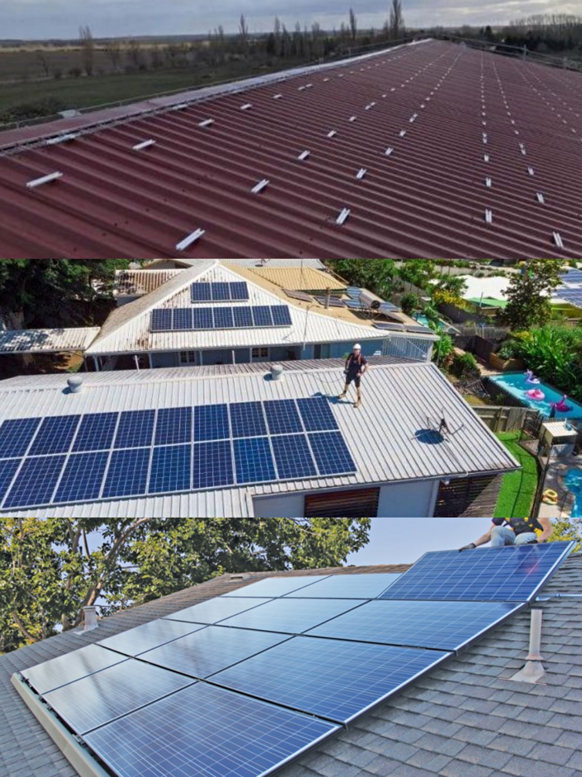 sistema de montagem solar no telhado