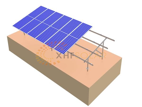 Lightweight Solar Ground Mounting System With Screw