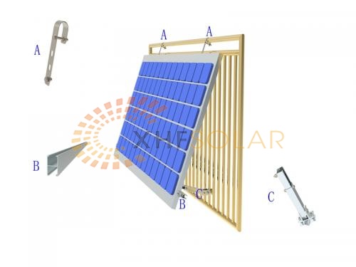 Home Balcony Rail Solar Mounting System