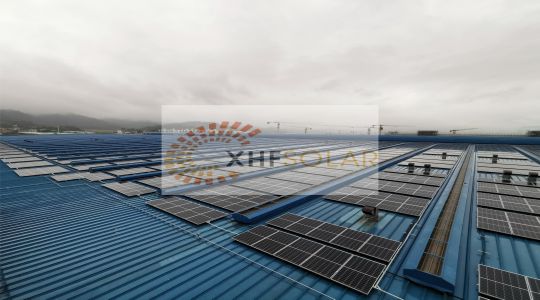 Montagem de telhado de costura vertical da China 6,5 ​​MW
